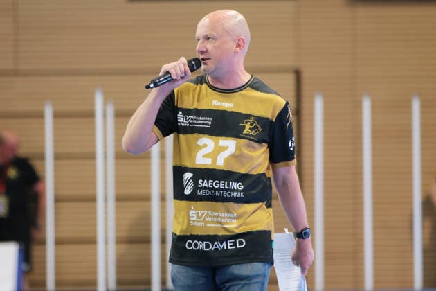 25 05 2026 Handball Men 2025 2026 2 Handball Bundesliga 32 Matchday HC Elbflorenz 2006 TSV Bayer Dormagen BallsportArena Dresden Jens Umbreit Hall announcer HC Elbflorenz, Radio Dresden, SCHWARZ GELB Der Dynamo Podcast Dresden Saxony Germany