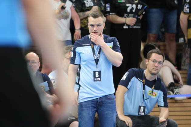25 05 2026 Handball Men 2025 2026 2 Handball Bundesliga 32 Matchday HC Elbflorenz 2006 TSV Bayer Dormagen BallsportArena Dresden Julian Bauer Dormagen, Coach Dresden Saxony Germany