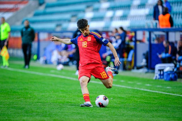 UEFA Under-17 European Championship, EM, Europameisterschaft Estonia 2026 Mikel Urrestarazu in action during the UEFA Under-17 European Championship Group-A match between Estonia U-17 vs Spain U-17 national teams, Tallinn Estonia 25.05.2026 Tallinn A Le Coq Arena Estonia Copyright: xMaurixLevandix