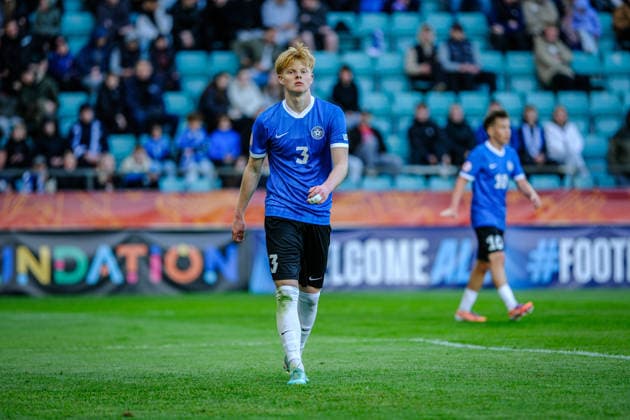 UEFA Under-17 European Championship, EM, Europameisterschaft Estonia 2026 Ronald Sammul in action during the UEFA Under-17 European Championship Group-A match between Estonia U-17 vs Spain U-17 national teams, Tallinn Estonia 25.05.2026 Tallinn A Le Coq Arena Estonia Copyright: xMaurixLevandix
