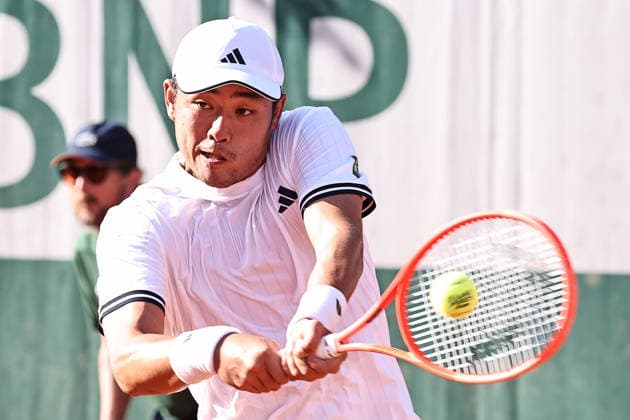 Wu Yibing, CHN, during first round of 2026 French Open at Roland Garros, Paris, 25 05 2026