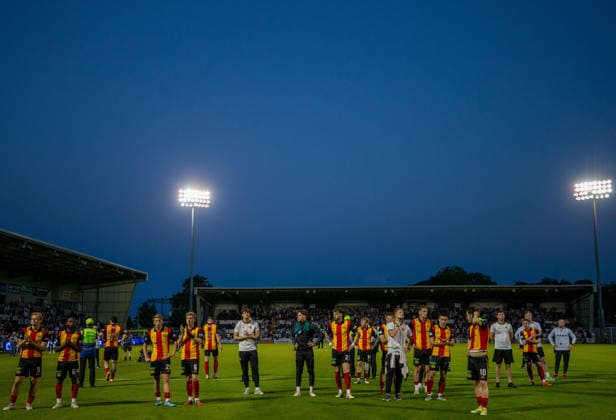 25th May 2026; SMISA Stadium, Paisley, Scotland; Scottish Championship Playoff Football, St Mirren versus Partick Thistle; Dejected Partick Thistle players after their play off defeat VagelisxGeorgariou
