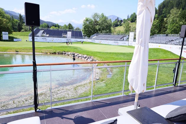 GOLF - Austrian Alpine Open KITZBUEHEL,AUSTRIA,26.MAY.26 - GOLF - DP World Tour, Austrian Alpine Open, GC Kitzbuehel-Schwarzsee-Reith, preview. Image shows VIP Area  GEPAxpictures xAmirxBeganovic