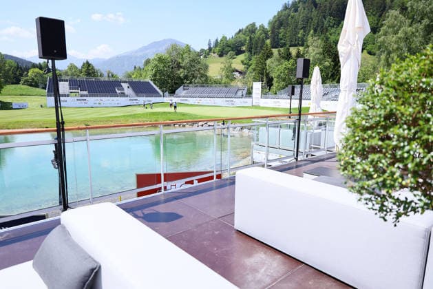 GOLF - Austrian Alpine Open KITZBUEHEL,AUSTRIA,26.MAY.26 - GOLF - DP World Tour, Austrian Alpine Open, GC Kitzbuehel-Schwarzsee-Reith, preview. Image shows VIP Area  GEPAxpictures xAmirxBeganovic