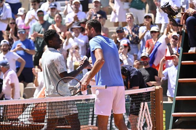 Tennis -Internationaux de France - Roland Garros 2026 - ITF - 26 05 2026 - Tennis -Internationaux de France - Roland Garros 2026 - ITF - 26 05 2026 - Moise Kouame - France bat Cilic ParisFrance  Copyright: xChryslenexCaillaud Psnewzx