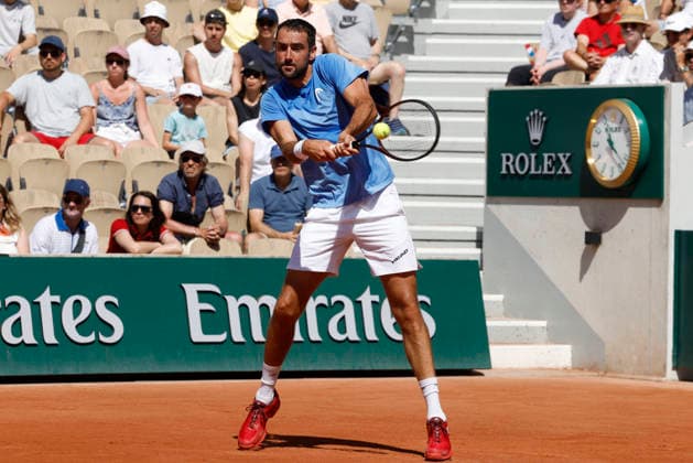 May 26, 2026, Paris, Paris, France: Marin CILIC (CRO) vs. Moise KOUAME (FRA) in action during the tennis Grand Slam of Roland Garros 2026, at Roland Garros Stadium - on May 26 2026 .Paris - France Paris France - ZUMAb253 20260526_zsp_b253_313 Copyright: xLoicxBaratouxx