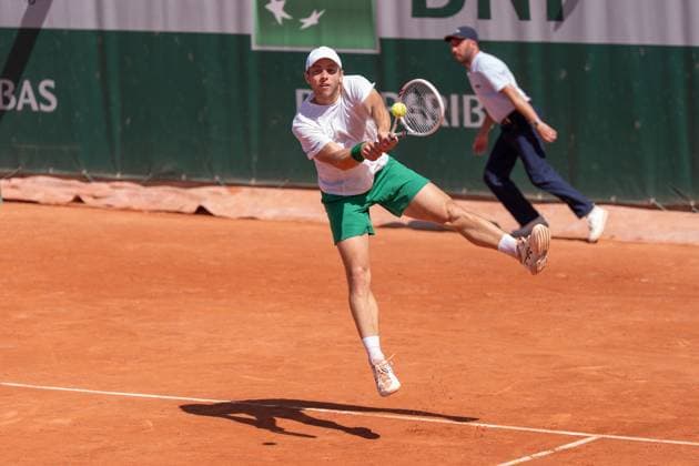 2026-05-26 2026 French Open - Day Three PARIS, FRANCE - MAY 26: Tallon Griekspoor of the Netherlands during Day Three of the 2026 French Open at Roland Garros on May 26, 2026 in Paris, France. (Photo by Marleen Fouchier BSR Agency) Paris France Content not available for redistribution in The Netherlands directly or indirectly through any third parties. Copyright: xBSRxAgencyx