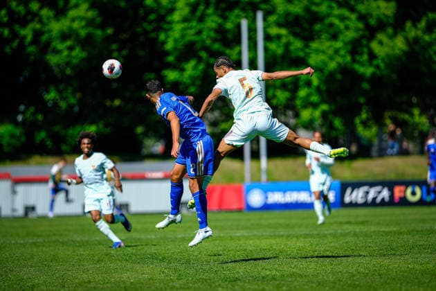 UEFA Under-17 European Championship, EM, Europameisterschaft Estonia 2026 Mael Gernigon in action during the UEFA Under-17 European Championship Group-A match between Italy U-17 vs France U-17 national teams, Tallinn Estonia 26.05.2026 Tallinn A Le Coq Arena Estonia Copyright: xMaurixLevandix