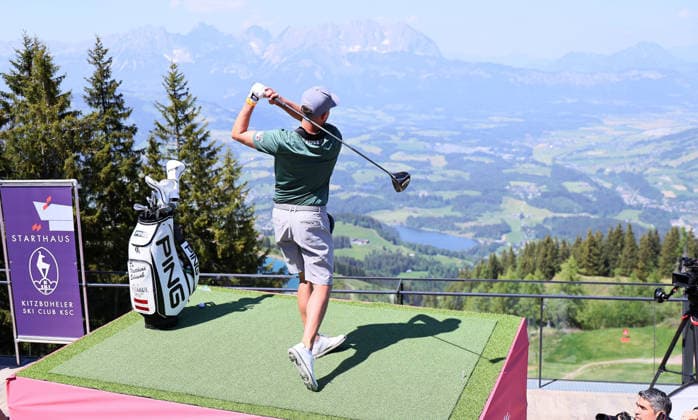 GOLF - Austrian Alpine Open KITZBUEHEL,AUSTRIA,26.MAY.26 - GOLF - DP World Tour, Austrian Alpine Open, GC Kitzbuehel-Schwarzsee-Reith, preview. Image shows Matthias Schwab.  GEPAxpictures xAmirxBeganovic