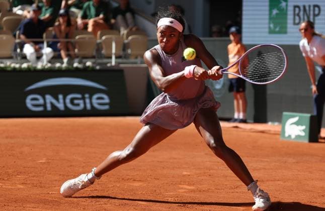 US Cori Dionne Coco Gauff pictured in action during the Roland Garros French Open tennis tournament, in Paris, France, Tuesday 26 May 2026. This year s tournament takes place from 18 May to 07 June. VIRGINIExLEFOUR  x175106153x