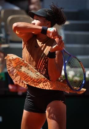 Japanese Naomi Osaka pictured in action during the Roland Garros French Open tennis tournament, in Paris, France, Tuesday 26 May 2026. This year s tournament takes place from 18 May to 07 June. VIRGINIExLEFOUR  x175107411x