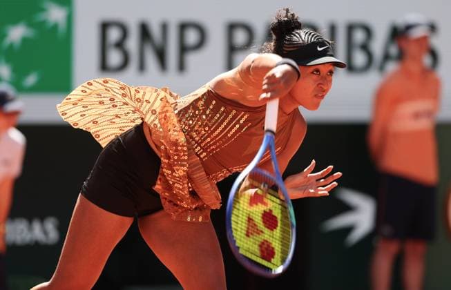 Japanese Naomi Osaka pictured in action during the Roland Garros French Open tennis tournament, in Paris, France, Tuesday 26 May 2026. This year s tournament takes place from 18 May to 07 June. VIRGINIExLEFOUR  x175107440x