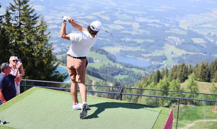 GOLF - Austrian Alpine Open KITZBUEHEL,AUSTRIA,26.MAY.26 - GOLF - DP World Tour, Austrian Alpine Open, GC Kitzbuehel-Schwarzsee-Reith, preview. Image shows Maximilian Steinlechner (AUT).  GEPAxpictures xAmirxBeganovic