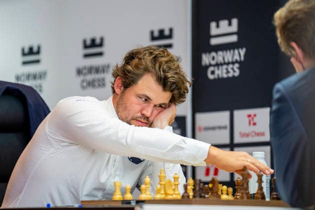 Norway Chess 2026 Oslo, Norway 20260526 Magnus Carlsen against Vincent Keymer from Germany during the Norway Chess 2026 chess tournament at Deichman Bjorvika in Oslo Photo Fredrik Varfjell NTB Oslo Norway EDITORIAL USE ONLY RESTRICTED USE FOR BETTING COMPANIES  Copyright: xFredrikxVarfjellx xNTBx