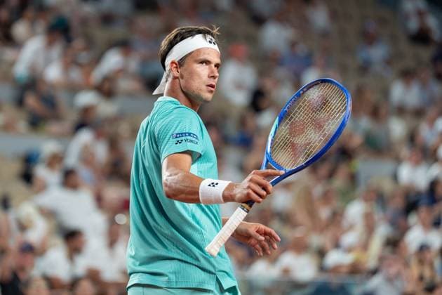 2026-05-26 2026 French Open - Day Three PARIS, FRANCE - MAY 26: Daniel Altmaier of Germany during Day Three of the 2026 French Open at Roland Garros on May 26, 2026 in Paris, France. (Photo by Marleen Fouchier BSR Agency) Paris France Content not available for redistribution in The Netherlands directly or indirectly through any third parties. Copyright: xBSRxAgencyx