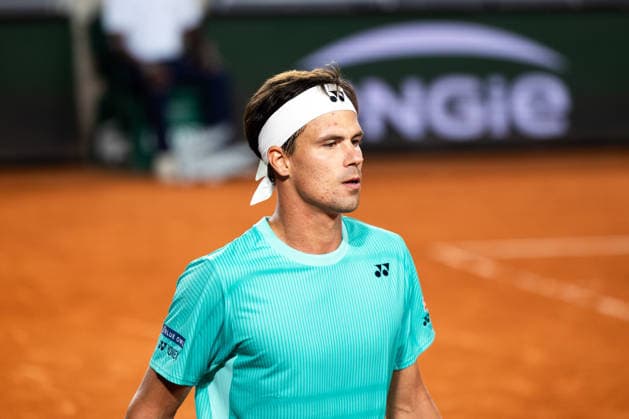PARIS, FRANCE - MAY 26: Daniel Altmaier of Germany is seen in action in his first round match against Felix Auger-Aliassime of Canada during Day Three of the 2026 French Open at Roland Garros on May 26, 2026 in Paris, France. (Photo by Pauline FIGUET SPP) Copyright: xPaulinexFIGUETx xSPPx Sportspressphoto_SPR155054
