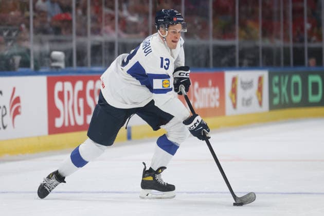 26 05 2026 Swiss Life Arena Zurich , SWITZERLAND, Mens Ice Hockey IIHF World Championship Zurich 2026 Group A SUI FIN Jesse Puljujaervi FIN