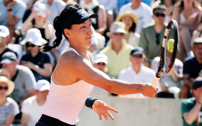 TENNIS - French Open 2026 PARIS,FRANCE,27.MAY.26 - TENNIS - WTA, Tennis Damen Tour, French Open, Roland Garros, Grand Slam. Image shows Xinyu Wang (CHN).  GEPAxpictures xMatthiasxHauer