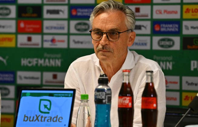 27 05 2026 SpVgg Greuther Fürth Fuerth Media event Press event Presentation of new Managing Director Sport Peter Köhr Chairman of the Supervisory Board SpVgg Greuther Fürth