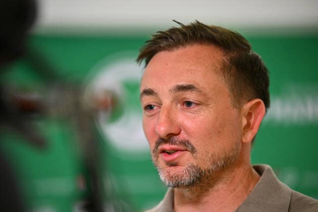 27 05 2026 SpVgg Greuther Fürth Fuerth Media event Press event Presentation of new Managing Director Sport Daniel Meyer Managing Director Sport SpVgg Greuther Fürth in an interview