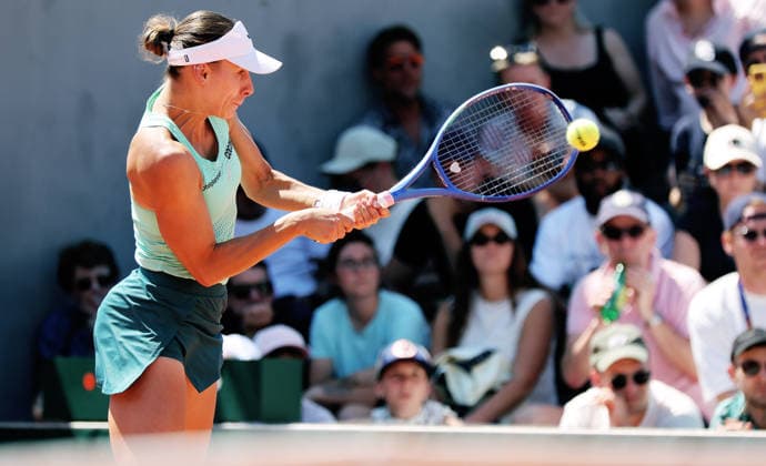 TENNIS - French Open 2026 PARIS,FRANCE,27.MAY.26 - TENNIS - WTA, Tennis Damen Tour, French Open, Roland Garros, Grand Slam. Image shows Magda Linette (POL).  GEPAxpictures xMatthiasxHauer