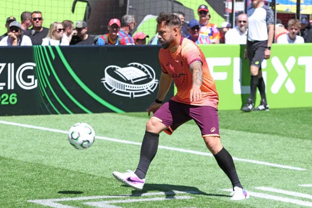 UEFA Conference League Final Legends Match at the Leipzig Fan Festival, 27 05 26 Sebastian Heidinger at the Legends Match at the Fan Festival on Leipzig Market Square, on the occasion of the UEFA Conference League Final, 27 05 26 Copyright: xBEAUTIFULxSPORTS JanxKaeferx