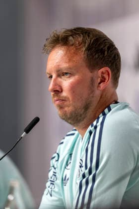 27 05 2026, Football DFB national team Germany, training camp before the World Cup, kick-off press conference in the HALFTIME media center at ADIDAS, in Herzogenaurach Coach Julian Nagelsmann Germany