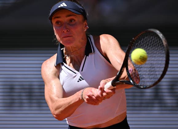 2026 French Open (Roland-Garros) - Day 4 PARIS, FRANCE - MAY 27: Elina Svitolina of Ukraine in action against Kaitlin Quevedo (not seen) of Spain during the Women s Singles second round match on Day Four of the 2026 French Open at Roland Garros on May 27, 2026 in Paris, France. Mustafa Yalcin Anadolu Paris France. Editorial use only. Please get in touch for any other usage.  Copyright: x2026xAnadoluxMustafaxYalcinx