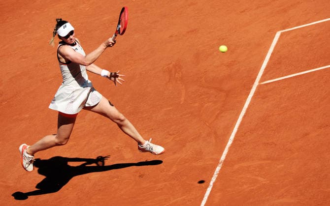 TENNIS - French Open 2026 PARIS,FRANCE,27.MAY.26 - TENNIS - WTA, Tennis Damen Tour, French Open, Roland Garros, Grand Slam. Image shows Elena Rybakina (KAZ).  GEPAxpictures xMatthiasxHauer