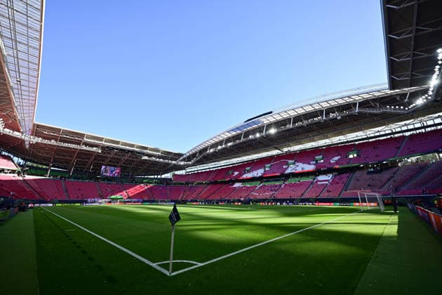 SOCCER - UEFA ECL, Crystal Palace vs Rayo Vallecano LEIPZIG,GERMANY,27.MAY.26 - SOCCER - UEFA Conference League, final, Crystal Palace FC vs Rayo Vallecano. Image shows an overview of the Leipzig stadium.  GEPAxpictures xMichalxFajt