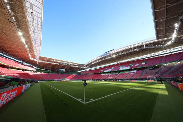27 05 2026, xtgx, Football UEFA Conference League Final 2026, Crystal Palace Rayo Vallecano v l Indoor, Lawn, Tribunes, Tribune, Pitch UEFA REGULATIONS PROHIBIT ANY USE OF PHOTOGRAPHS as IMAGE SEQUENCES and or QUASI VIDEO Red Bull Arena