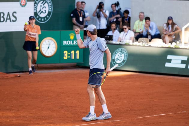 Paris, France - May 27: Valentin Royer of France is seen in action during his second round match against Novak Djokovic of Serbia during Day Four of the 2026 French Open at Roland Garros on May 27, 2026 in Paris, France. (Photo by Pauline FIGUET SPP) Copyright: xPaulinexFIGUETx xSPPx Sportspressphoto_SPR155600