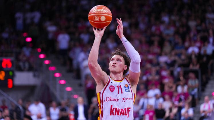 27 05 2026, xydrx, Basketball, easyCredit Basketball Bundesliga, Playoffs, Quarterfinals Game 5, Telekom Baskets Bonn Fitness First Wuerzburg Baskets, Telekom Dome Bonn Brae Ivey Fitness First Wuerzburg Baskets, 11 at free throw Copyright: HMBxMedia YannisxDreimann