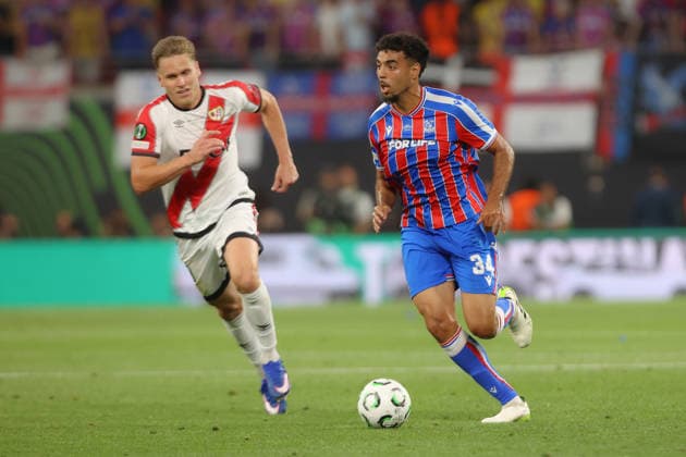 27 05 2026, xtgx, Football UEFA Conference League Final 2026, Crystal Palace Rayo Vallecano v l Chadi Riad Crystal Palace UEFA REGULATIONS PROHIBIT ANY USE OF PHOTOGRAPHS as IMAGE SEQUENCES and or QUASI VIDEO Red Bull Arena
