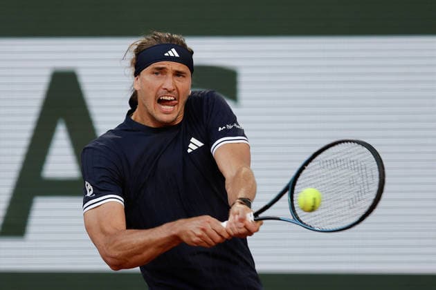 French Open Alexander Zverev GER during at the 2026 Roland Garros tournament in Paris, FRANCE, on May 27 2026 Copyright: AntonioxBorga