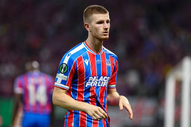 27 05 2026, EUR, Football, Men, Conference League Final, Season 2025 2026, Crytsal Palace F C Rayo Vallecano de Madrid Adam Wharton Crystal Palace, 20 looks Leipzig Leipzig Stadium Saxony Germany Copyright: xAdrianxSchlüterx
