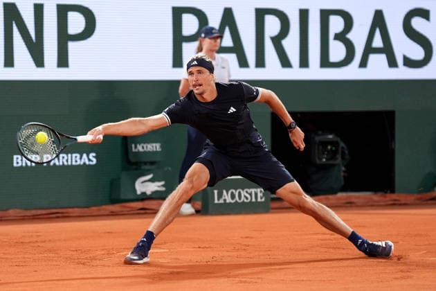2026-05-27 2026 French Open - Day Four PARIS, FRANCE - MAY 27: Alexander Zverev of Germany during Day Four of the 2026 French Open at Roland Garros on May 27, 2026 in Paris, France. (Photo by Marleen Fouchier BSR Agency) Paris France Content not available for redistribution in The Netherlands directly or indirectly through any third parties. Copyright: xBSRxAgencyx