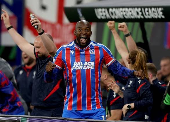 Jean-Philippe Mateta of Crystal Palace celebrates winning the UEFA Conference League Crystal Palace v Rayo Vallecano, UEFA Conference League, Final, Football, Red Bull Arena, Leipzig, Germany - 27 May 2026Leipzig Red Bull Arena Germany EDITORIAL USE ONLY No use with unauthorised audio, video, data, fixture lists, club league logos or live services. Online in-match use limited to 120 images, no video emulation. No use in betting, games or single club league player publications.  Copyright: xKieranxMcManus Shutterstockx 16898266df