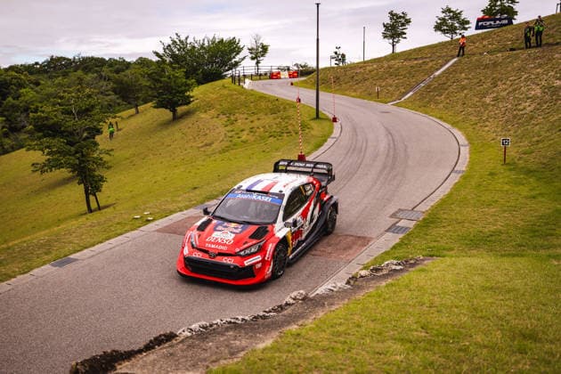 AUTO - WRC, Motorsport Rallye, WM - RALLY JAPAN 2026 01 SÃ bastien OGIER, Vincent LANDAIS, Toyota GR Yaris Rally1, action during the 2026 Rally Japan, 7th round of the 2026 FIA WRC World Rally Car Championship, from May 28 to 30, 2026 at Toyota, Aichi, Japan - ToyotaJapan  Copyright: xNikosxKatikisx