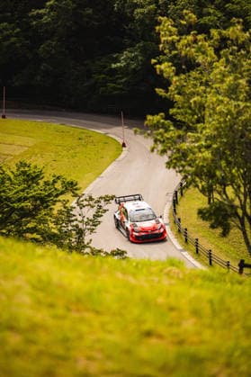 AUTO - WRC, Motorsport Rallye, WM - RALLY JAPAN 2026 18 Takamoto KATSUTA, Aaron JOHNSTON, Toyota GR Yaris Rally1, action during the 2026 Rally Japan, 7th round of the 2026 FIA WRC World Rally Car Championship, from May 28 to 30, 2026 at Toyota, Aichi, Japan - ToyotaJapan  Copyright: xNikosxKatikisx