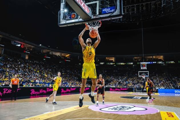 Basketball Berlin 27 05 2026 Season 2025 2026 EasyCredit BBL 1 Bundesliga Men, Men Playoffs Quarterfinals Game 5 Alba Berlin RASTA Vechta Norris Agbakoko Alba Berlin, No 17