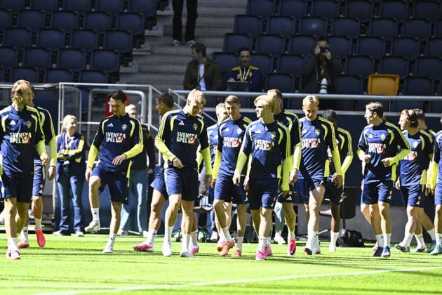 STOCKHOLM, SWEDEN 20260528 The Swedish national football team trains at Strawberry Arena STOCKHOLM SWEDEN x10080x  Copyright: xFredrikxSandberg TTx NATIONAL FOOTBALL TEAM TRAINING STRAWBERRY