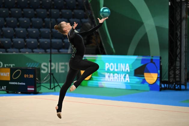 IPA85130099 - KARIKA Polina (UKR) during European Championships in Rhythmic gymnastics, Rhythmische Sportgymnastik, RSG Gymnastics in Varna, Bulgaria, May 28 2026  Copyright: xFilippoxTomasi IPAxSportx xx 85130099