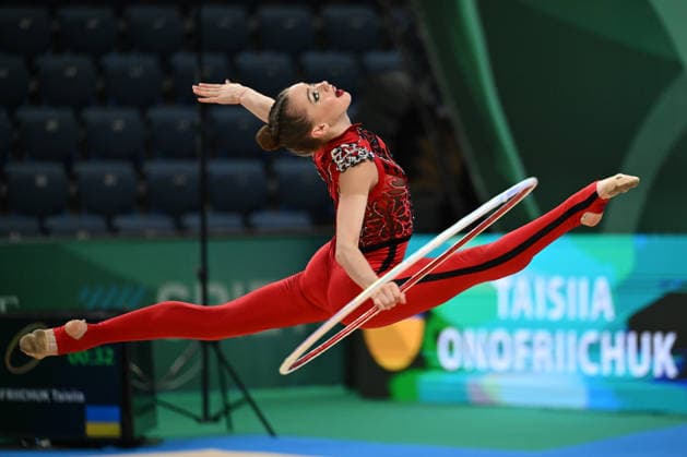 IPA85130101 - ONOFRIICHUK Taisiia (UKR) during European Championships in Rhythmic gymnastics, Rhythmische Sportgymnastik, RSG Gymnastics in Varna, Bulgaria, May 28 2026  Copyright: xFilippoxTomasi IPAxSportx xx 85130101