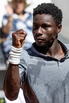 Moïse Kouamé lors de son match contre Vallejo pendant les internationaux de tennis de Roland Garros à Paris le 28 mai 2026. Moreau Jacovides Bestimage Moïse Kouamé during his match against Vallejo at the Roland Garros International Tennis Tournament in Paris on 28 May 2026. Paris  Copyright: xJACOVIDES-MOREAUx xBESTIMAGExJACOVIDES-MOREAUx xBESTIMAGEx