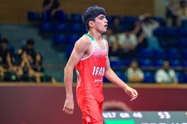 U17 Wrestling Asian Championships 48kg GR Ali Morteza Esmaeili Leivesi IRI Copyright: xAmirrezaxAliasgarix xUnitedxWorlx Kadir Caliskan United World Wr