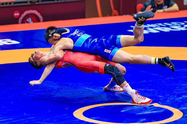 U17 Wrestling Asian Championships 51kg GR Ahmad Mohammad Badraddini IRI df Taku Shiba JPN Copyright: xAmirrezaxAliasgarix xUnitedxWorlx Kadir Caliskan United World Wr