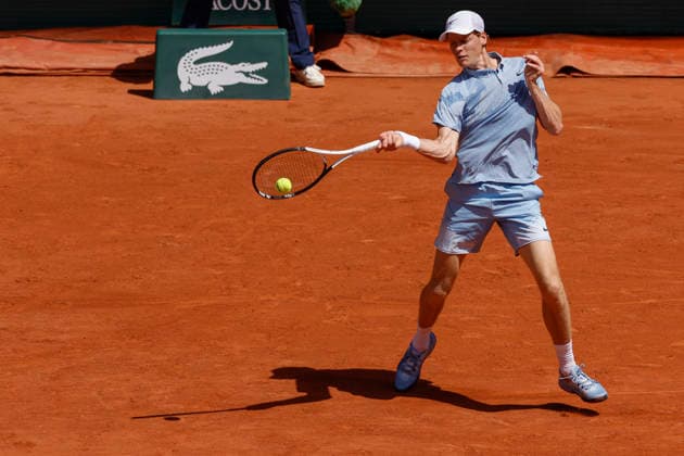 May 28, 2026, Paris, Paris, France: Jannik SINNER (ITA) in action during the tennis Grand Slam of Roland Garros 2026, at Roland Garros Stadium - on May 28 2026 .Paris - France Paris France - ZUMAb253 20260528_zsp_b253_045 Copyright: xLoicxBaratouxx