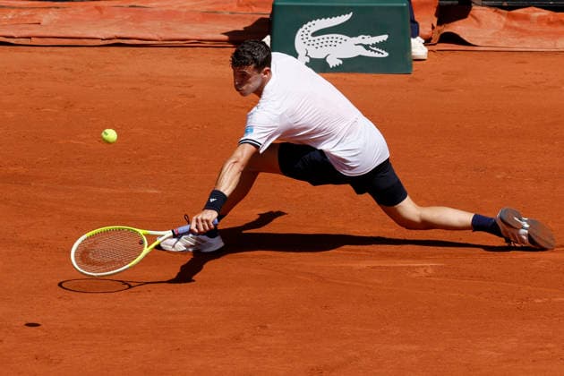 May 28, 2026, Paris, Paris, France: Juan Manuel CERUNDOLO (ARG)in action during the tennis Grand Slam of Roland Garros 2026, at Roland Garros Stadium - on May 28 2026 .Paris - France Paris France - ZUMAb253 20260528_zsp_b253_048 Copyright: xLoicxBaratouxx
