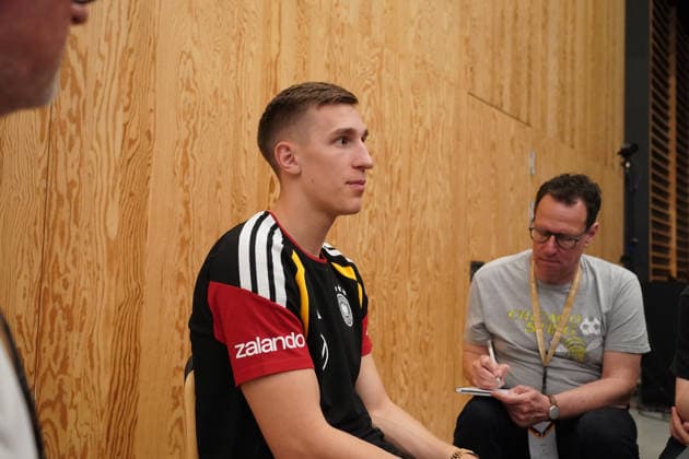 Nico Schlotterbeck Germany Germany Herzo Base 28 05 2026 German national team, training camp for World Cup preparation, Home Ground, HerzoBase, World of Adidas, Herzogenaurach